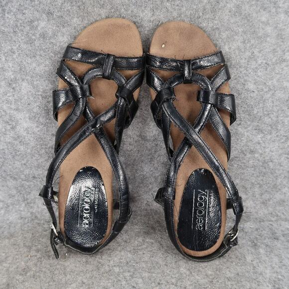 Aerology by Aerosoles Shoes Womens 6 Sandals Slingback Wedge Open Toe Comfort - Picture 5 of 11